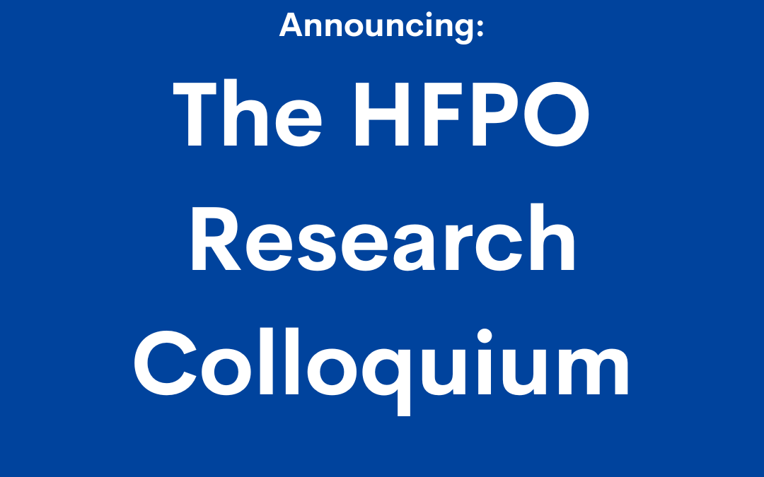FPO Research Colloquium: Accepting Applications Now