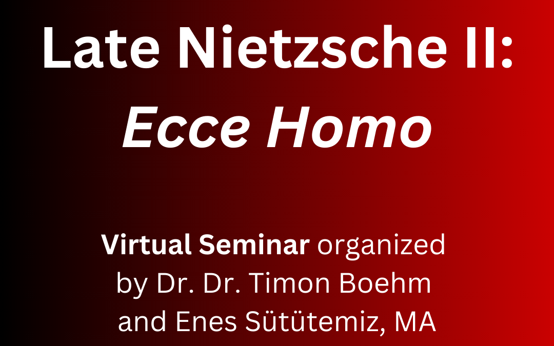 New Seminar on Ecce Homo!