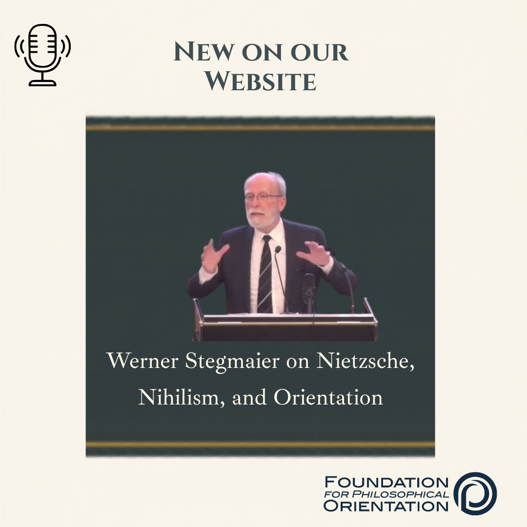 Stegmaier explaining Nietzsche